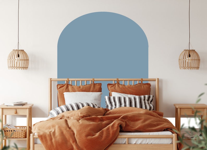 Headboard Wall Decal Arch Headboard Wall Decal Sticker Etsy