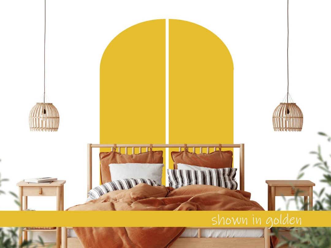 Arch Wall Decal Headboard Decal Boho Arch Wall Decal Sticker Peel and ...