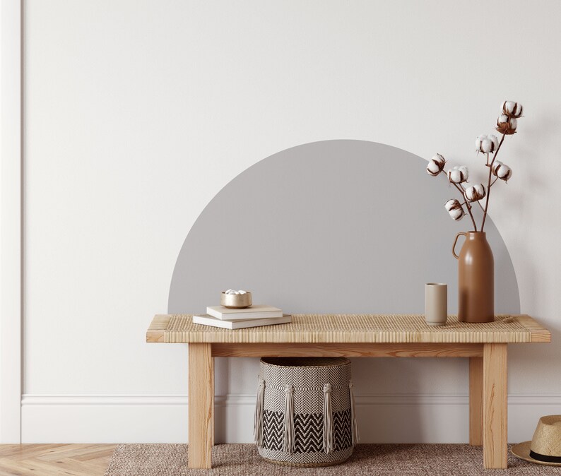 Half Circle Wall Decal Circle Arch Wall Decal Sticker Peel Etsy UK