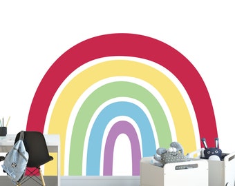 Rainbow Wall Decal - Rainbow Wall Sticker - Peel and Stick Decals - SD204