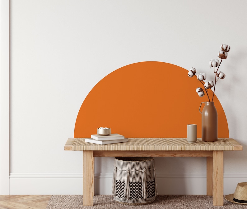 Half Circle Wall Decal Circle Arch Wall Decal Sticker Peel Etsy UK