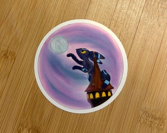 Umbreon looking at moon sticker - shiny or original variations