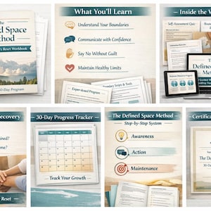 Stop People Pleasing Workbook | 30-Day Boundary Reset | Say No Without Guilt (Fillable PDF) image 14
