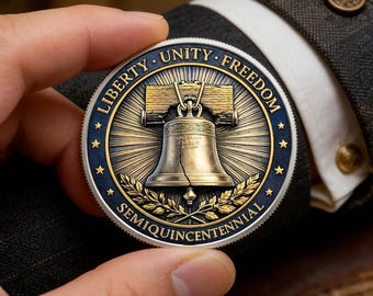 Moneda conmemorativa de la Campana de la Libertad, moneda conmemorativa de 250 años de "Nosotros el Pueblo", artículo de colección del desafío del 250 aniversario, 1776-2026, patriótico.