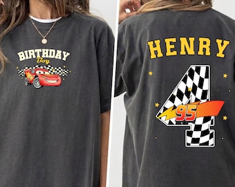 Disney Cars Birthday Custom Shirt, Lightning McQueen Birthday Boy Tee, Pixar Pit Crew Shirt, Family Birthday Trip Shirt, WDW Birthday Tee