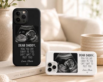 Ultrasound Baby Photo Phone Case, Gift for Husband, Dad To Be Keepsake
