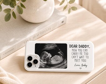 Personalized Baby Sonogram Phone Case, First Time Dad Gift Idea
