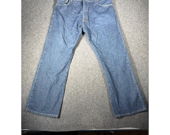 Levis 517 Boot Cut Jeans para hombre, talla 40x30, mezclilla azul, lavado medio, 100% algodón, México