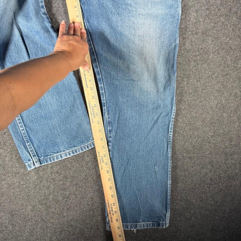 Wrangler 13MWZ Cowboy Cut Mens Blue Denim Jeans 38x29 Original Fit Western 13MWZ image 8