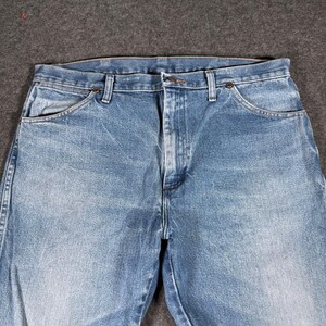 Wrangler 13MWZ Cowboy Cut Mens Blue Denim Jeans 38x29 Original Fit Western 13MWZ image 5