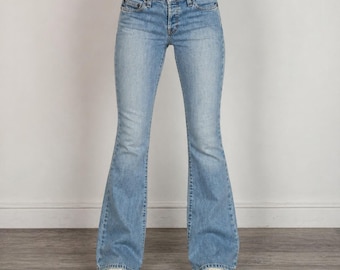 Abercrombie & Fitch 1892 Bootcut Jeans Vintage Y2K L-Wash Button Fly Denim 30x32