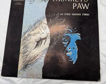 The Monkey's Paw Suspense Stories 16 RPM Vinyl Talking Book Patrick Waddington