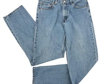 Levis 550 Relaxed Fit Jeans Mens 34x36 Blue Medium Wash Denim 100% Cotton Y2K