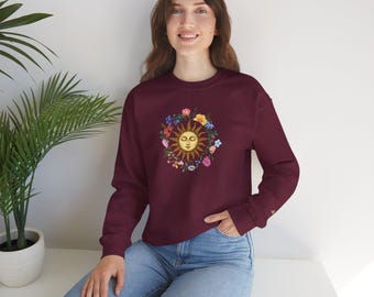 Wie oben, so unten Esoterisches Sweatshirt - Hermetische Alchemie Rundhals-Bekleidung
