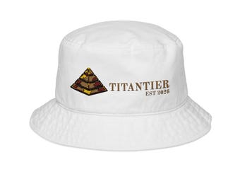 Bestickter Pyramiden-Logo Fischerhut | TitanTier Baumwoll Twill Sonnenhut