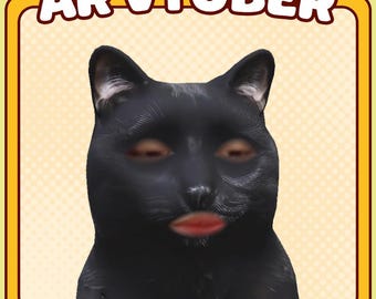Gato ARVTuber 3D exclusivo / Seguimiento de expresiones en tiempo real / SnapLens / AR Vtuber