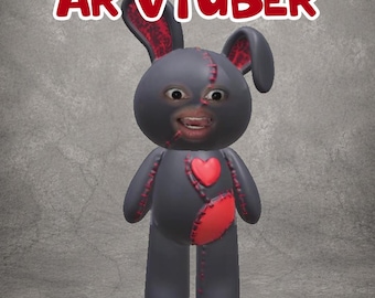 Avatar 3D AR VTuber Sable Doll / Seguimiento de ojos, boca y cabeza / Gótico / Streamfog / Snaplens