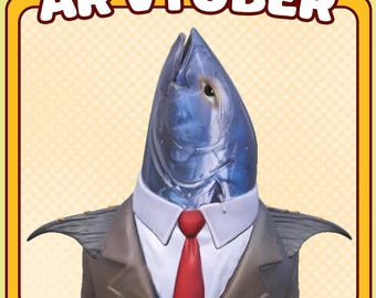 Traje de pez / Avatar 3D de VTuber en realidad aumentada: seguimiento de rostro, ojos y boca