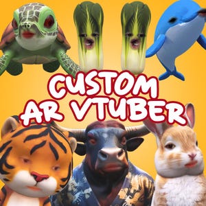 Commande personnalisée Avatar 3D VTuber en réalité augmentée avec synchronisation des yeux et des lèvres en temps réel