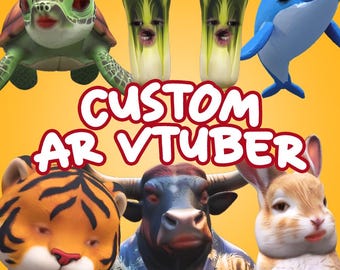 Avatar de VTuber AR 3D personalizado con sincronización de ojos y labios en tiempo real