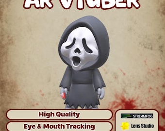 Modelo 3D de Reaper AR VTuber - ARVTuber - Seguimiento facial en tiempo real - Streamfog - Snaplens