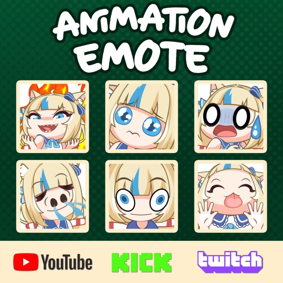 Custom Animated Twitch Emotes | YCH Chibi Emotes | Animation Emotes ...