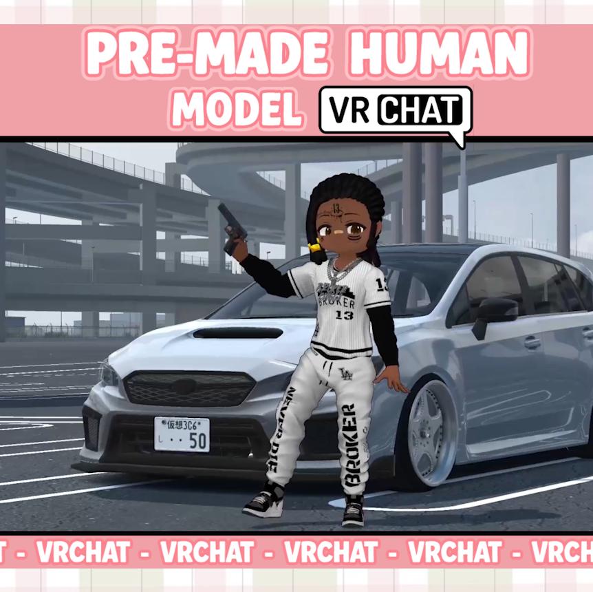 Vrchat Avatar Lil' Baby | Hypebeast Anime Girl | Female Chibi Model ...