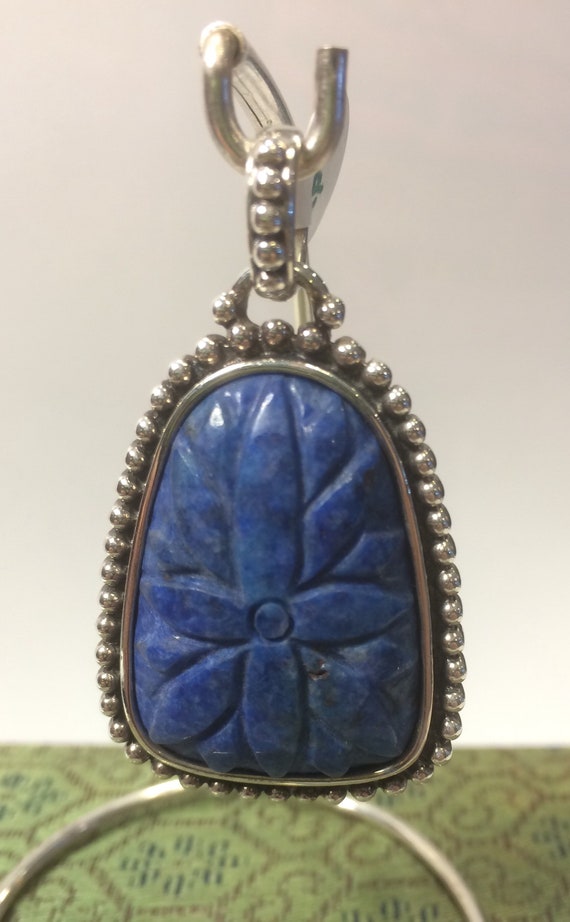 Sterling Silver Lapis Pendant - image 4