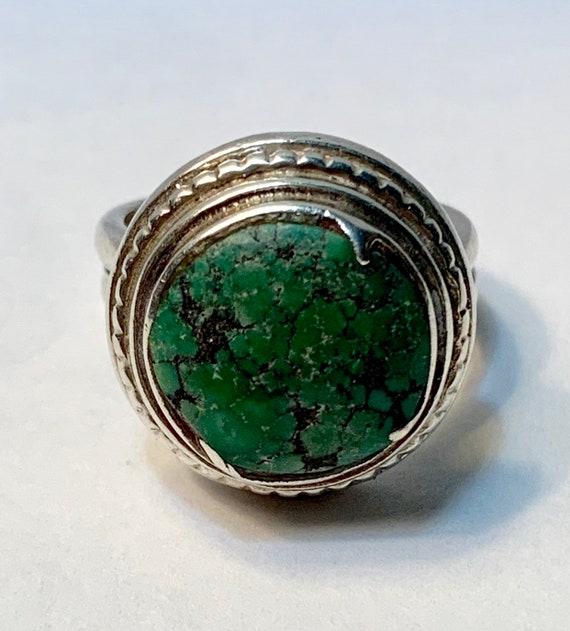 turquoise and sterling silver ring Beautiful vint… - image 1