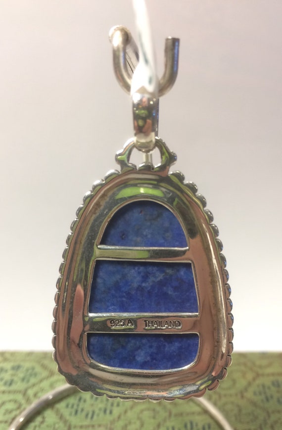 Sterling Silver Lapis Pendant - image 3
