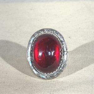 Ruby ring 80 carat ruby set in sterling silver handmade by  Bryansfinds
