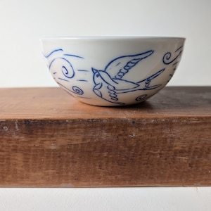 Small Handmade Parian Porcelain Trinket Dish, Dipping Bowl.