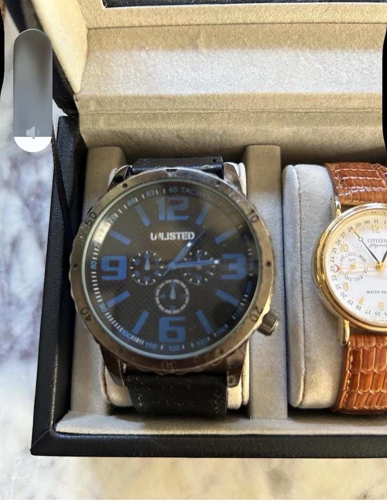 Men's Vintage Watches Lot – Gruen, Citizen, Cadence Geneva Timepieces Box image 6