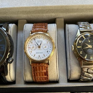 Men's Vintage Watches Lot – Gruen, Citizen, Cadence Geneva Timepieces Box image 5
