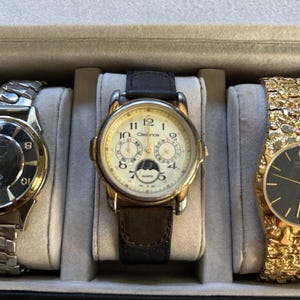 Men's Vintage Watches Lot – Gruen, Citizen, Cadence Geneva Timepieces Box image 3