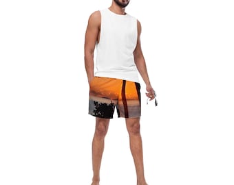 Bañador para hombre Golden Hour / Estampado de puesta de sol tropical