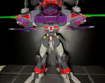 Volledig gebouwd Gundam vernietigen (opvallend paars)