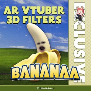 Banana 3D VTuber Avatar | AR Face Tracking Model | Funny Stream Ready