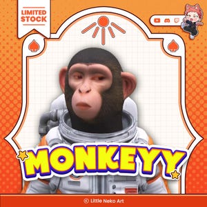 Space Monkey 3D VTuber Avatar | AR Face Tracking Model | Sci-Fi Stream Ready