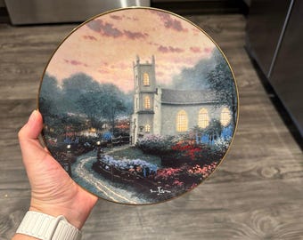 Thomas Kinkade Blossom Hill Church Collectors Plate (Limited Edition)