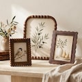 Walnut Beaded Picture Frame Set of 3, Vintage Wood Gallery Wall Frames 4x6 5x7 8x10, Botanical Nature Art for Shelf Dresser Wall Decor product logo