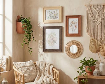 Classic Wood Picture Frame – 4x6 5x7 8x10 Photo Frame – Walnut, Oak or Dark Wood – Traditional Wall or Tabletop Frame