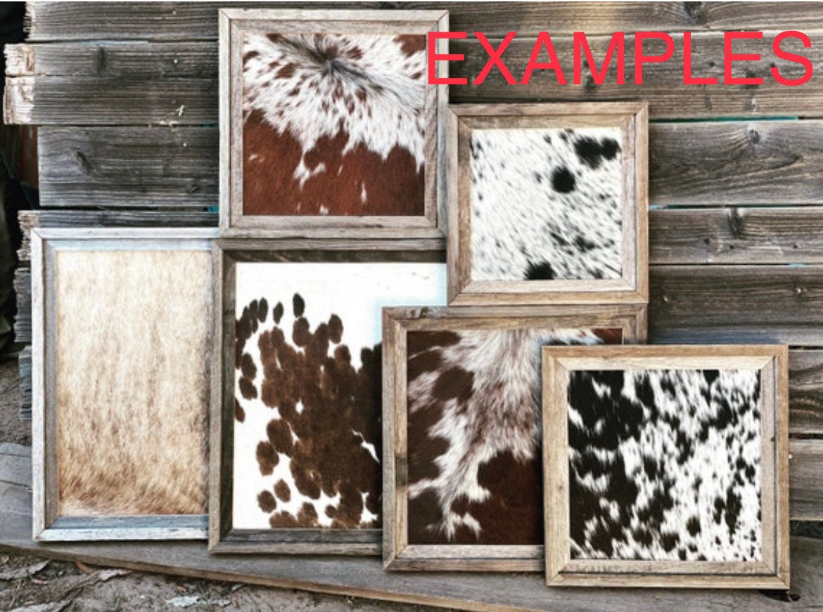 Framed cowhide deals