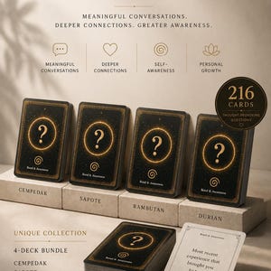 Shadow Work Journal Prompts | Deep Self Reflection Cards | Healing & Personal Growth | Mindfulness | Couples, Friends and Family image 2