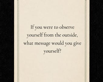 Somatic Awareness Cards | Grounding Prompts for Inner Work | Papaya Edition | 54 Card Deck