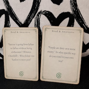 Shadow Work Journal Prompts | Deep Self Reflection Cards | Healing & Personal Growth | Mindfulness | Couples, Friends and Family
