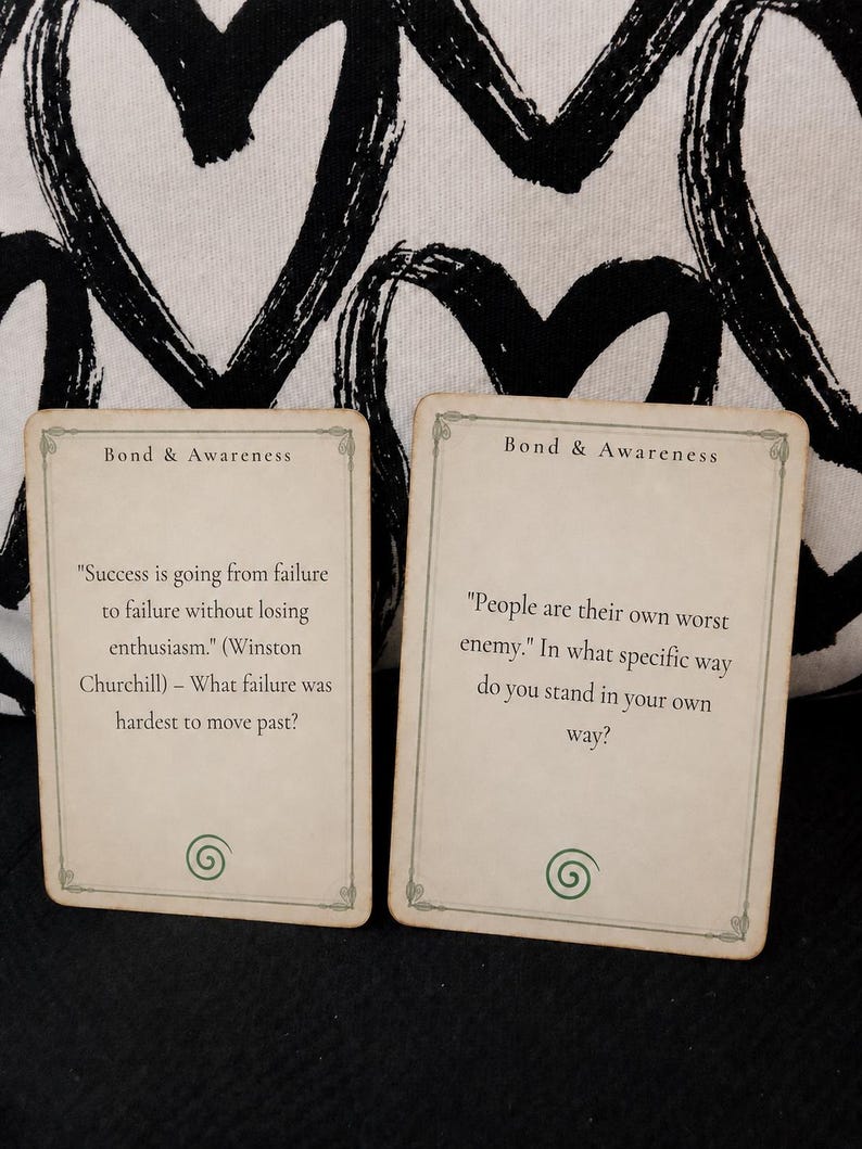 Shadow Work Journal Prompts | Deep Self Reflection Cards | Healing & Personal Growth | Mindfulness | Couples, Friends and Family image 1