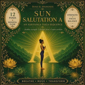 Sun Salutation A B Cards | Surya Namaskar A B Yoga Sequence Deck | 31 Printable Yoga Cards image 7