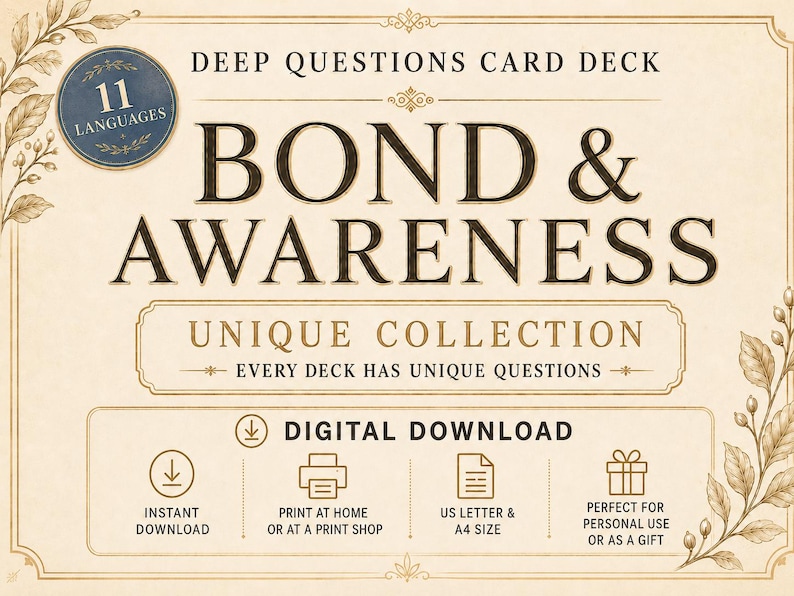 Shadow Work Journal Prompts | Deep Self Reflection Cards | Healing & Personal Growth | Mindfulness | Couples, Friends and Family image 9