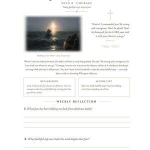 A Year With Christ | Christian Journal Printable PDF | 52-Week Bible Study Journal, Prayer Journal, Faith Planner, Christian Gift image 7